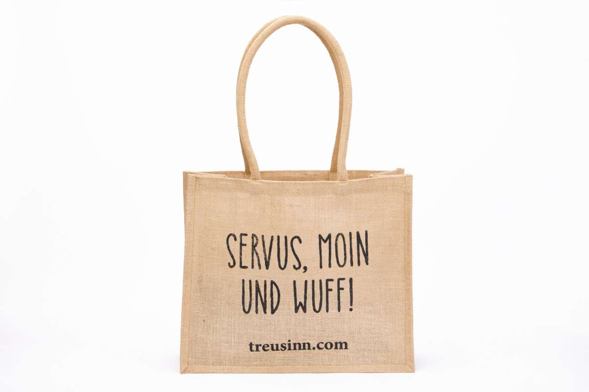 Treusinn - Shopper aus Jute "Wuff"