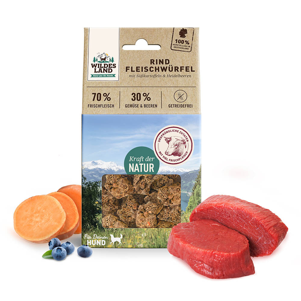 Wildes Land - Fleischwürfel "Rind" 100g