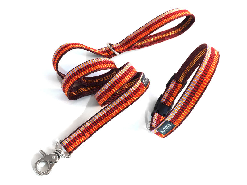Dogma - Nylonleine "Sunny Beach - rot" 2,5cm breit