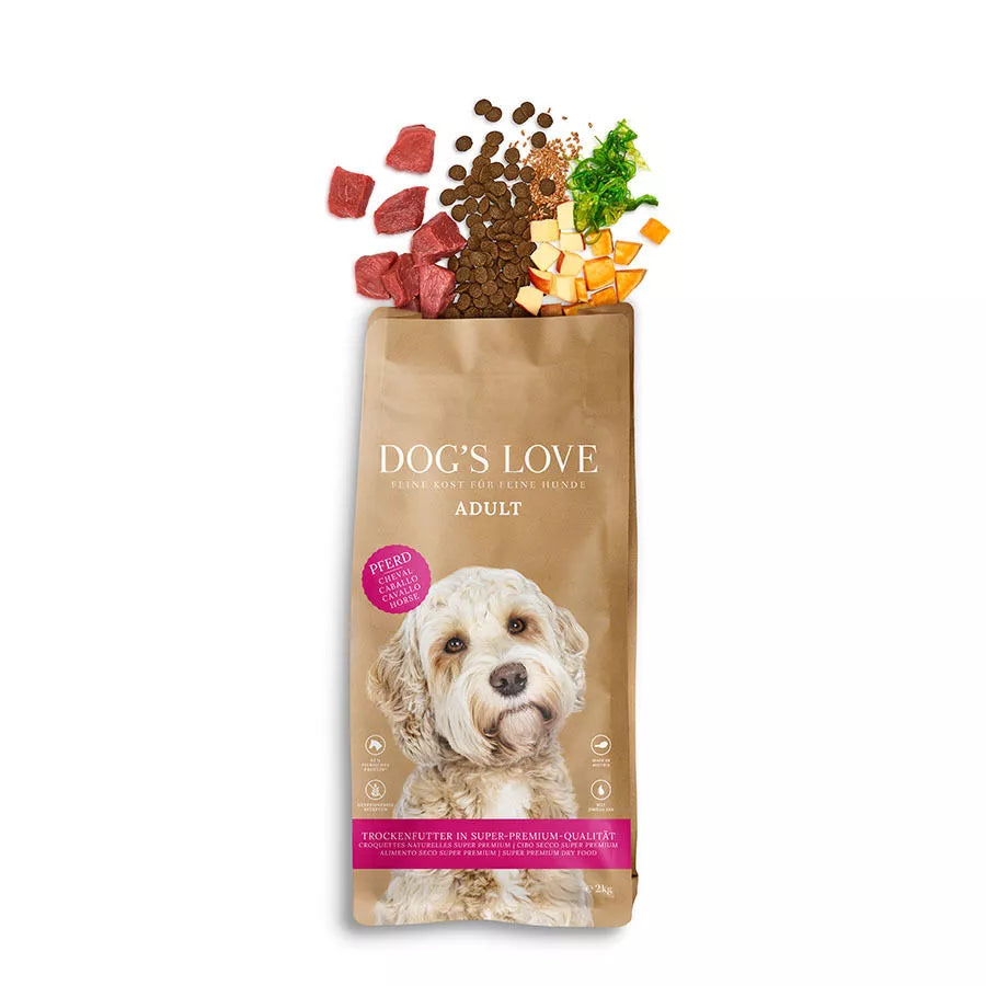 Dog's Love - Trockenfutter Pferd mit Süßkartoffel und Apfel