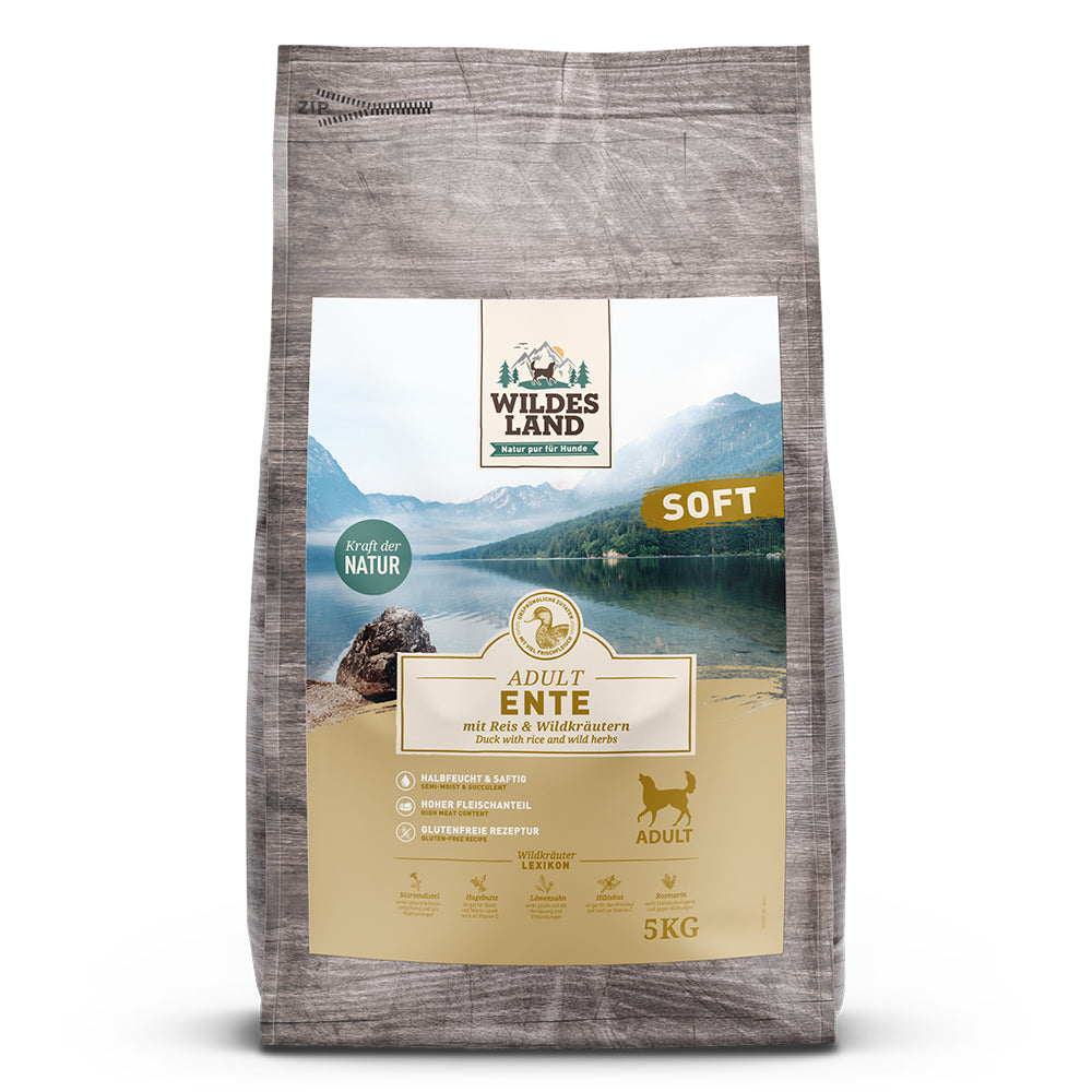 Wildes Land - Soft "Ente mit Reis & Wildkräutern" 5kg