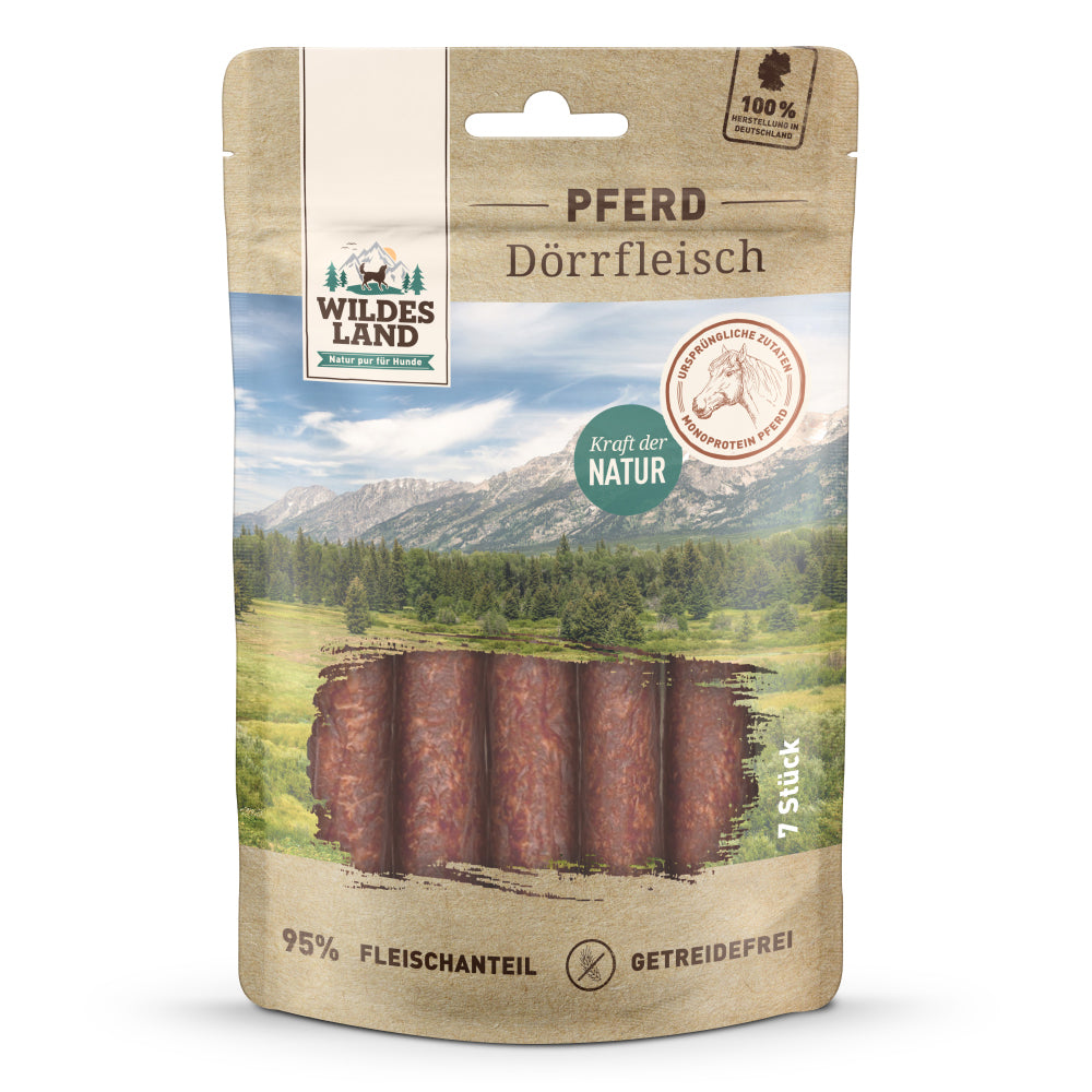 Wildes Land - Dörrfleisch "Pferd" 7er