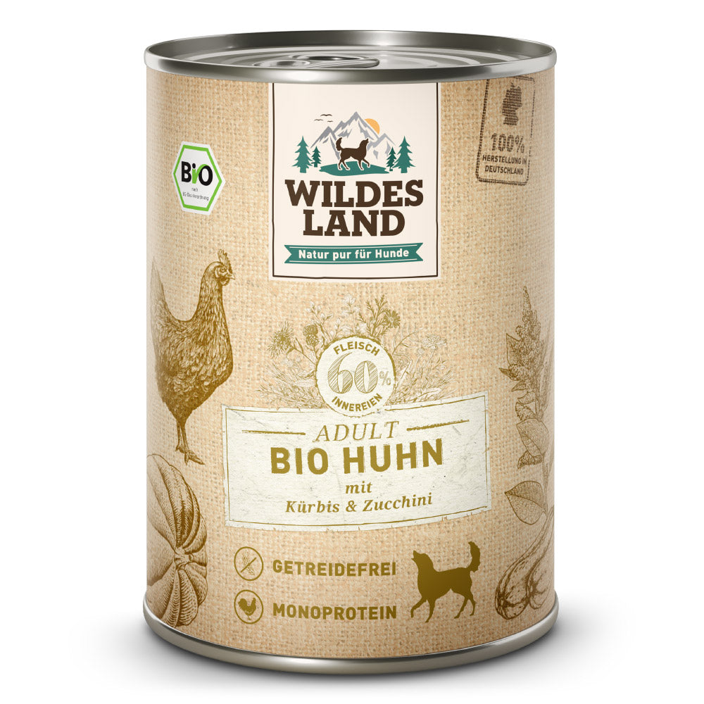 Wildes Land - Bio "Huhn mit Kürbis & Zucchini" 400g