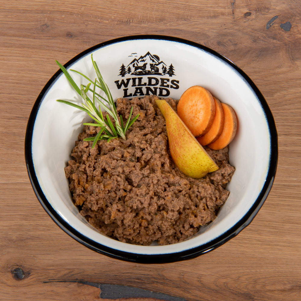 Wildes Land - Bio "Ente mit Süßkartoffeln, Birnen & Beeren" 800g