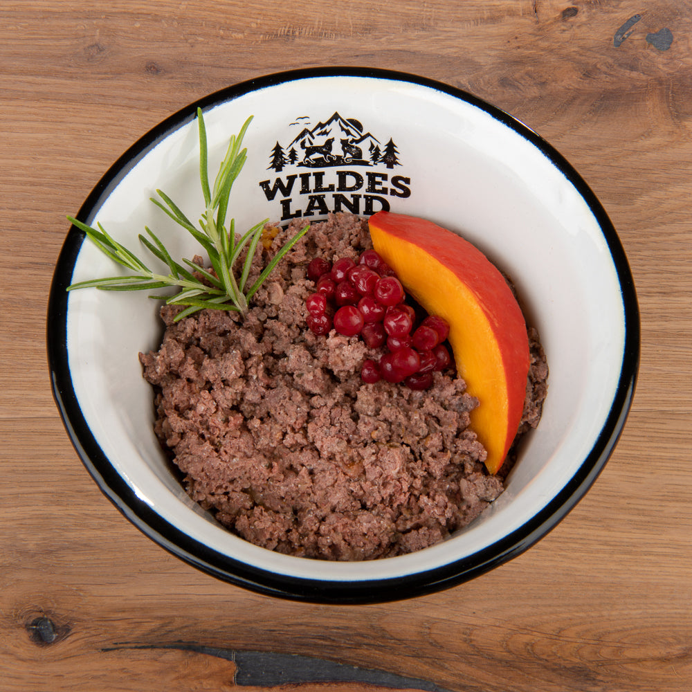 Wildes Land - Classic "Wild mit Kürbis, Preiselbeeren, Wildkräutern und Distelöl" 400g