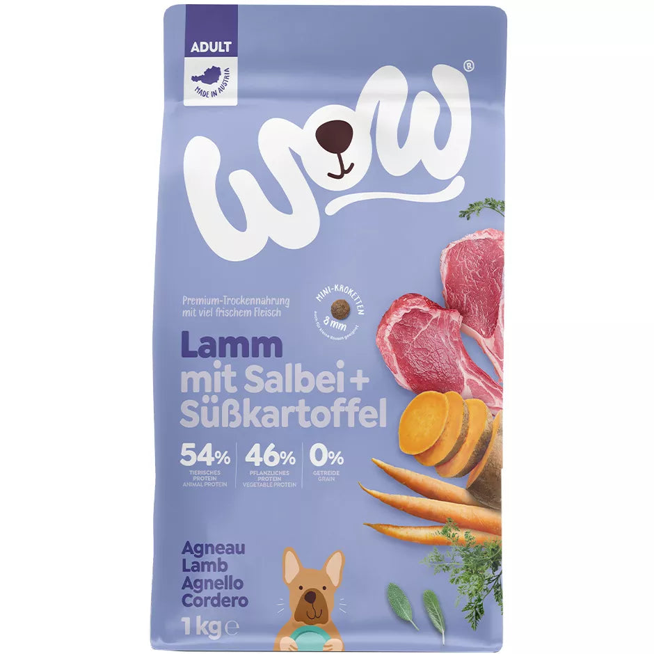 WOW - Trockenfutter "Adult Lamm" 1kg