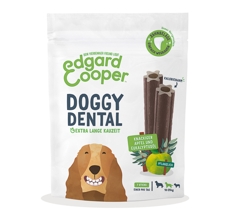 Edgard & Cooper - Doggy Dental "Apfel & Eukalyptus für mittlere Hunde"