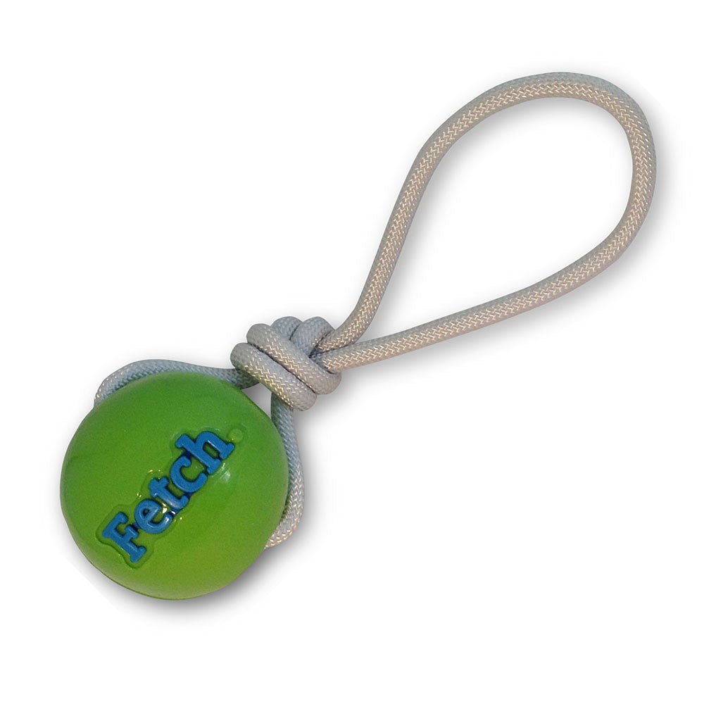 Planet Dog - "Fetch-Ball mit Seil" grün