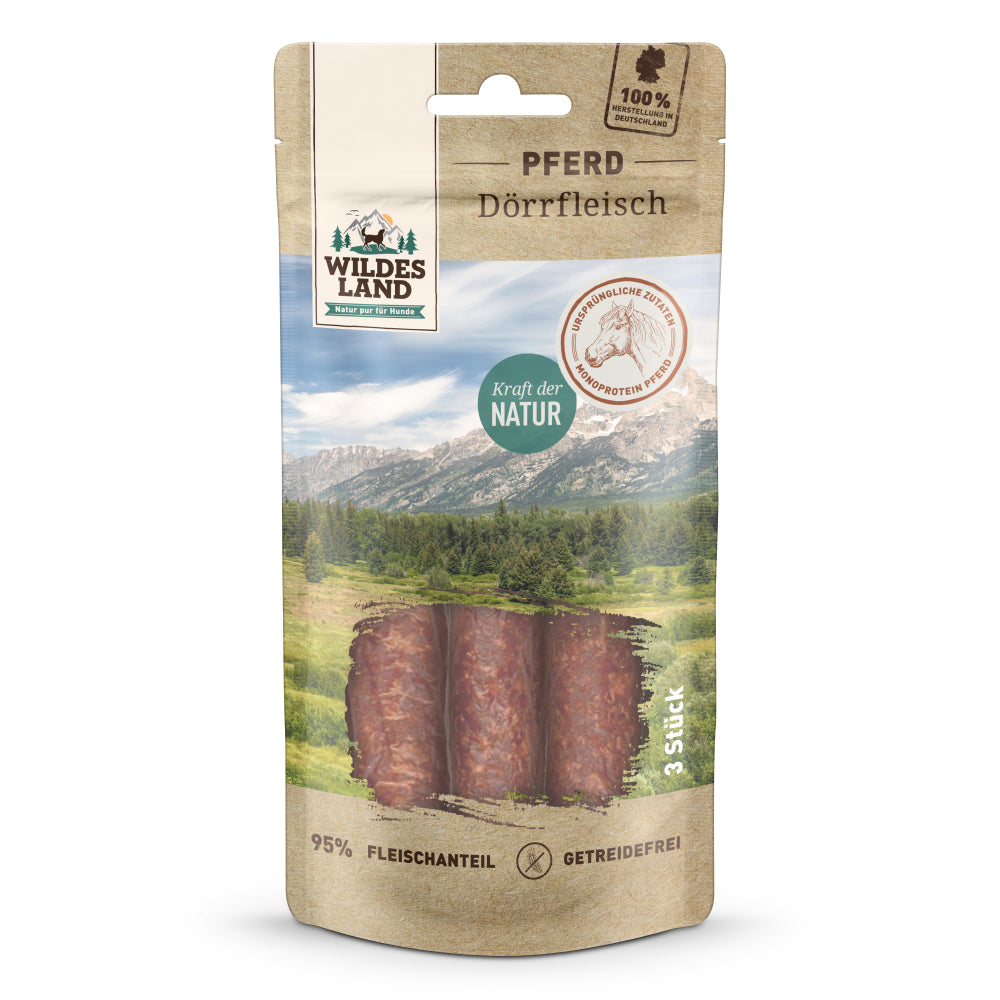 Wildes Land - Dörrfleisch "Pferd" 3er